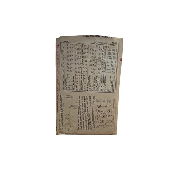 Vintage Simplicity 5666 Sewing Pattern – Junior Size 13, Bust 33 - Picture 2 of 2